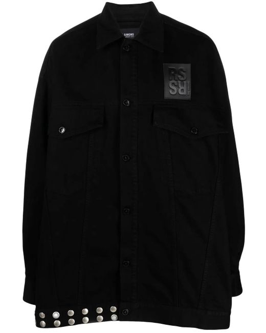 Raf Simons Denim Jack in het Black