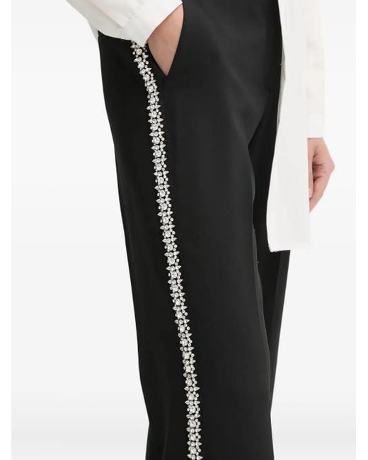 Ba&sh Black Crystal-Embellished Pants