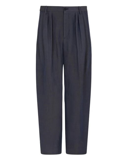 Pantalones con pinzas Giorgio Armani de hombre de color Blue