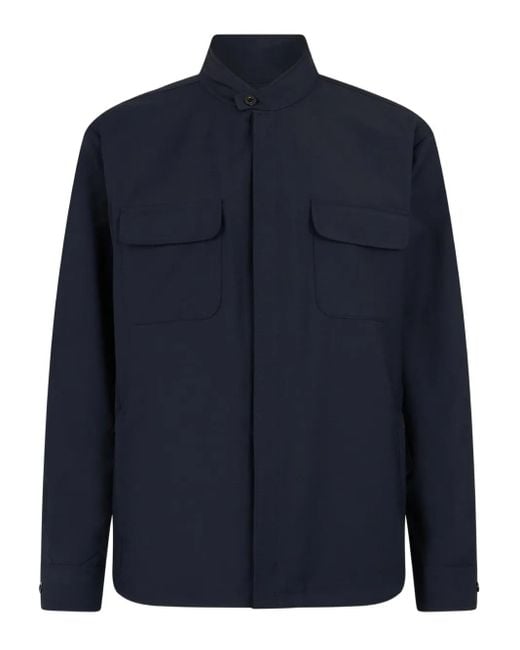 メンズ Boglioli ロングスリーブ シャツ Blue