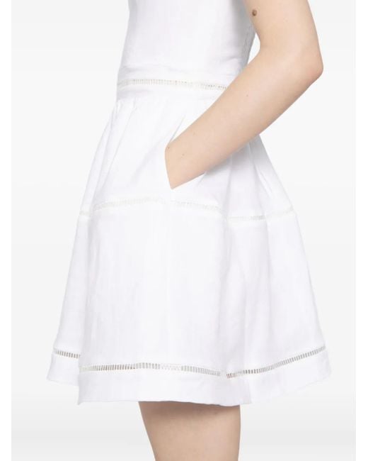 Reformation White Everett Minikleid