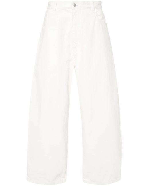 Studio Nicholson Paolo Jeans Met Wijde Pijpen in het White voor heren