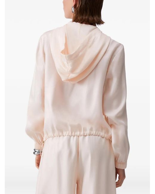 Liu Jo White Hooded Jacket