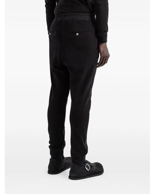 Rick Owens Black Tecuatl Zip-Detail Track Pants