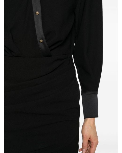 Vestido corto de crepé Just Cavalli de color Black