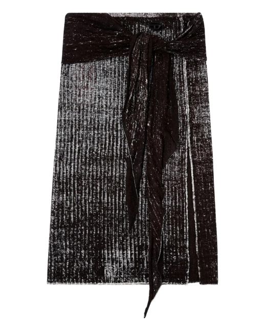 Jupe M-Eganoid À Coupe Mi-Longue DIESEL en coloris Black