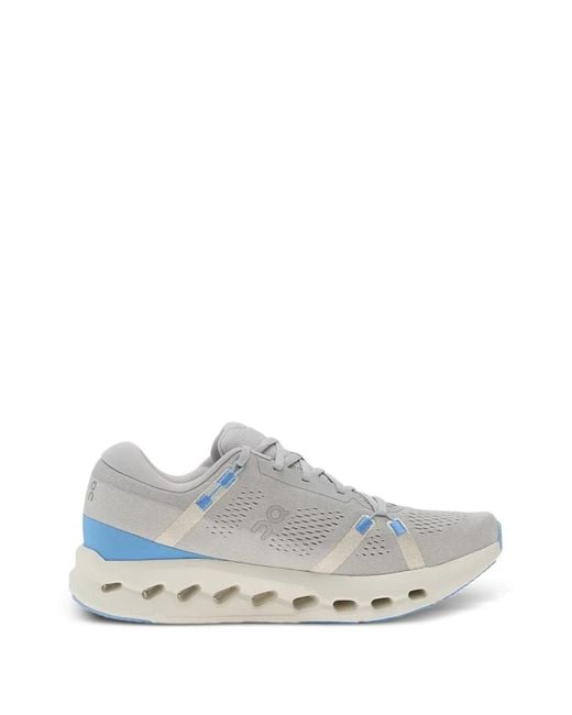 On Shoes White Cloudsurfer 2 Perforated Sneakers for men
