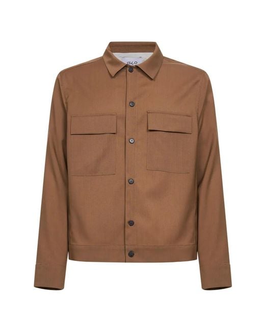 D4.0 Brown Long Sleeve Shirt for men