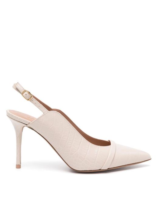 Malone Souliers Pink Marion 85mm Leather Pumps