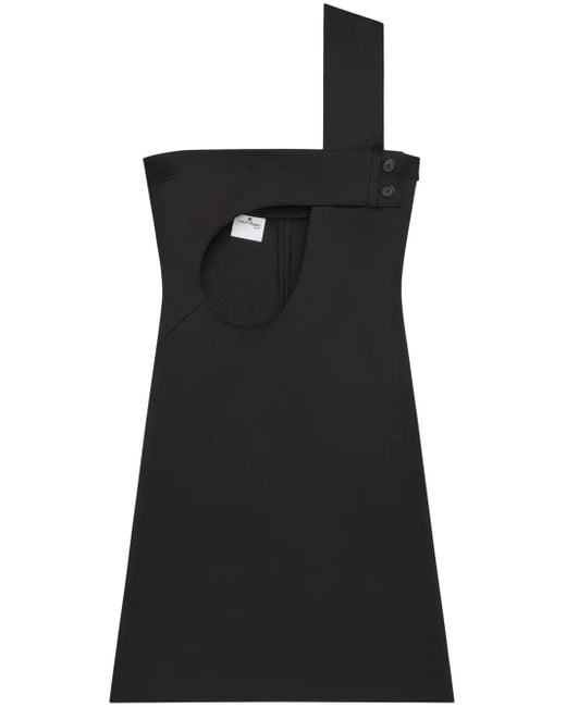Courreges Black Cut-Out Mini Dress
