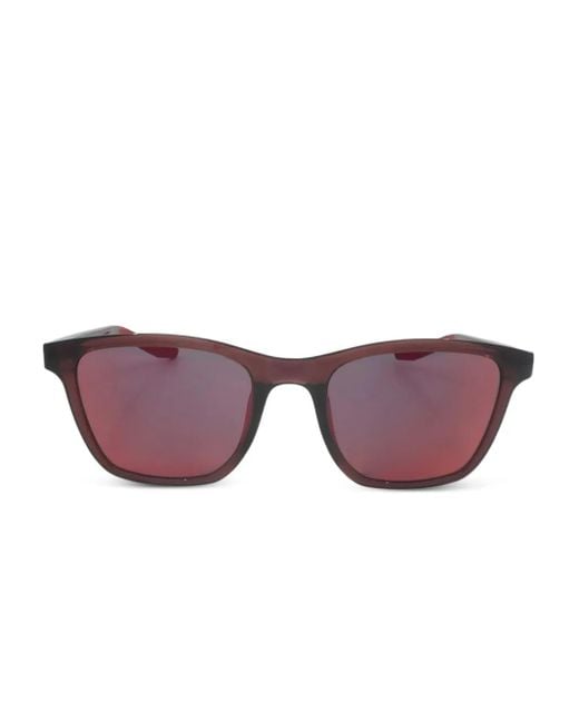 Nike Purple Stint Rectangle-Frame Sunglasses for men