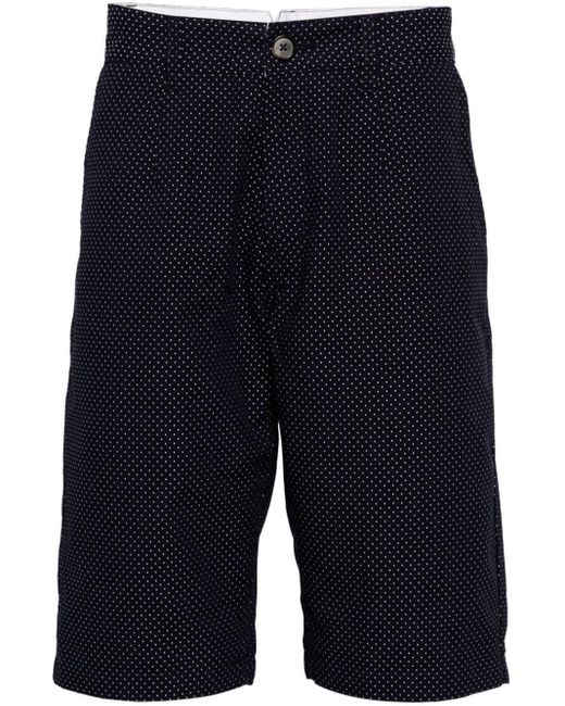 Private Stock Blue The Crusade Polka-dot Cotton Shorts for men