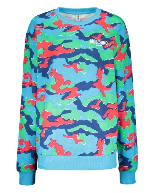 Moschino Blue Klassisches Sweatshirt