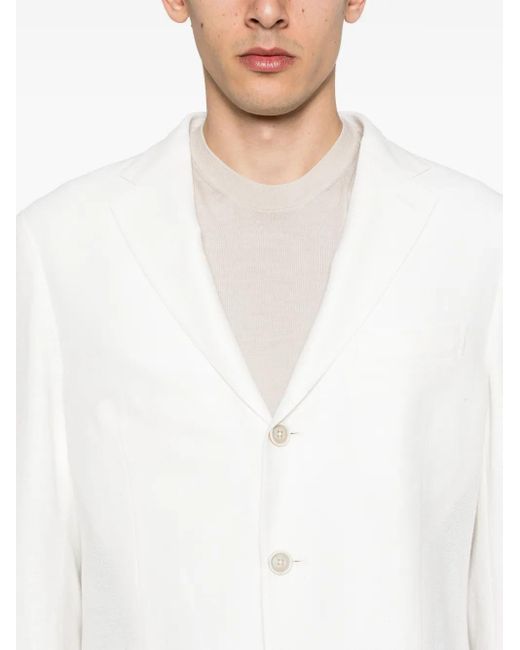 Eleventy Blazer Met Textuur in het White voor heren