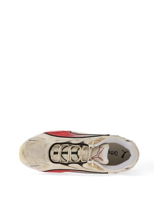 PUMA Pink Inhale Distressed Sneakers