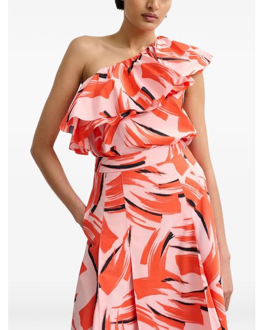 Essentiel Antwerp Red Jillian Ruffled Blouse
