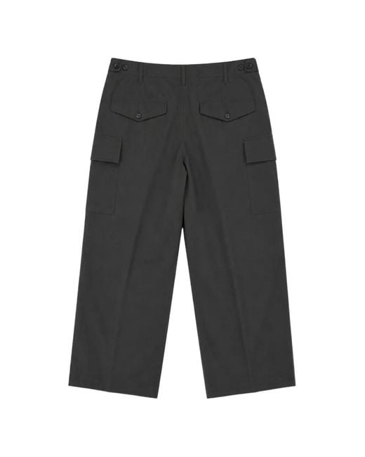 BE ABLE Gray Pleated Cargo Pants for men
