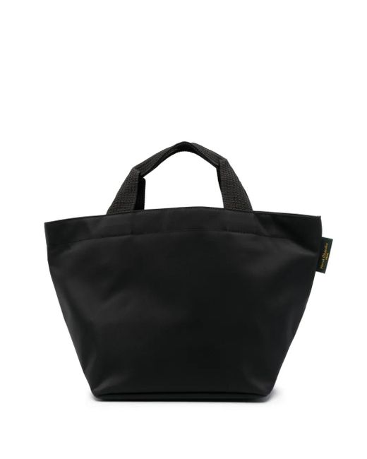 Herve Chapelier Black Handtasche Mit Logo-Patch