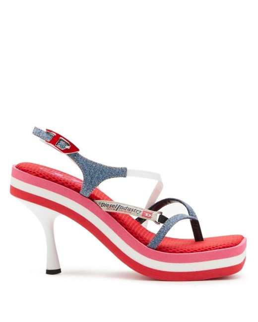 DIESEL Pink D-haway Open Toe Sandals