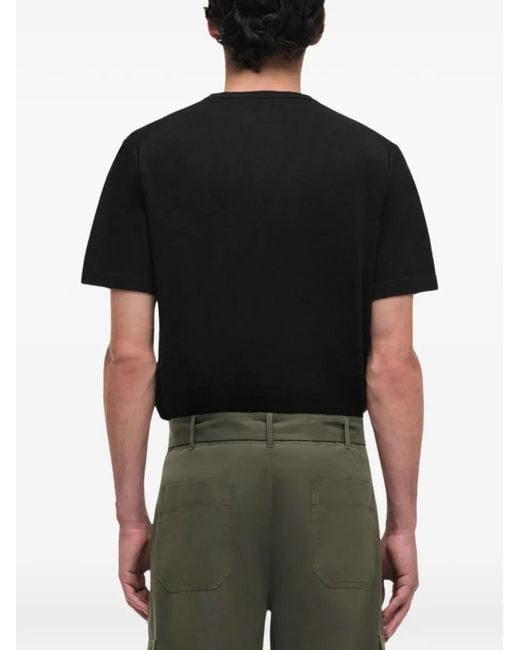 Jonathan Simkhai Black Round-Neck T-Shirt for men