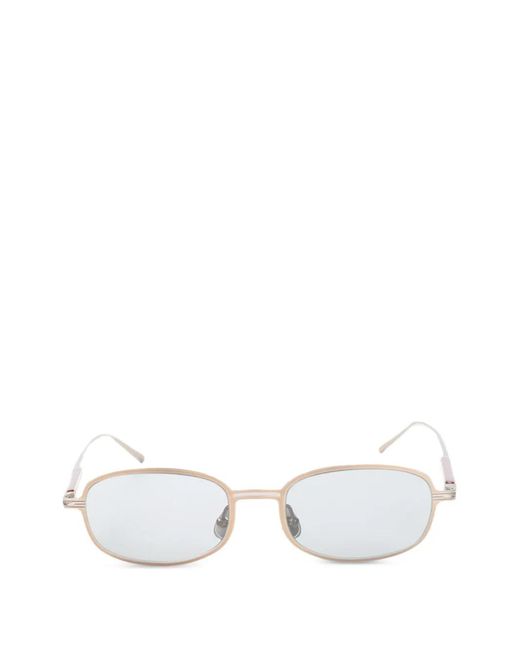 Brunello Cucinelli White Lunettes De Vue À Monture Rectangulaire