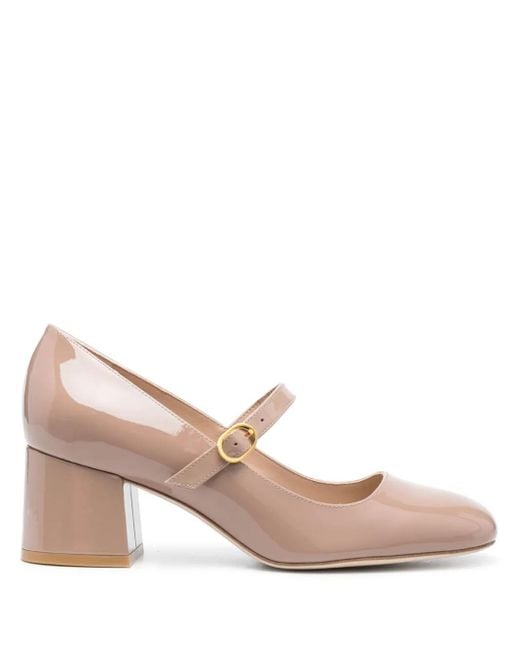 Stuart Weitzman Pink Mj 65Mm Leather Pumps