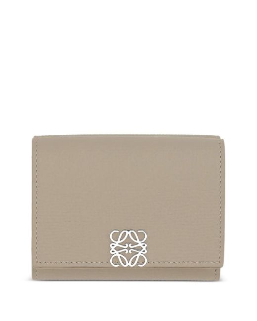 Loewe Natural Anagram Tri-Fold Wallet
