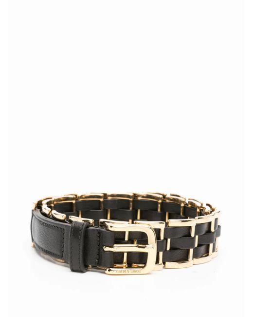 Golden Goose Deluxe Brand Black Woven Leather Belt