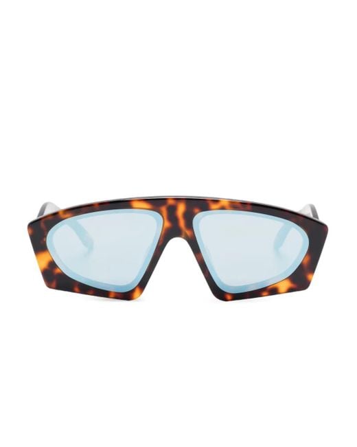 Henrik Vibskov Blue Tortoiseshell-Effect Sunglasses