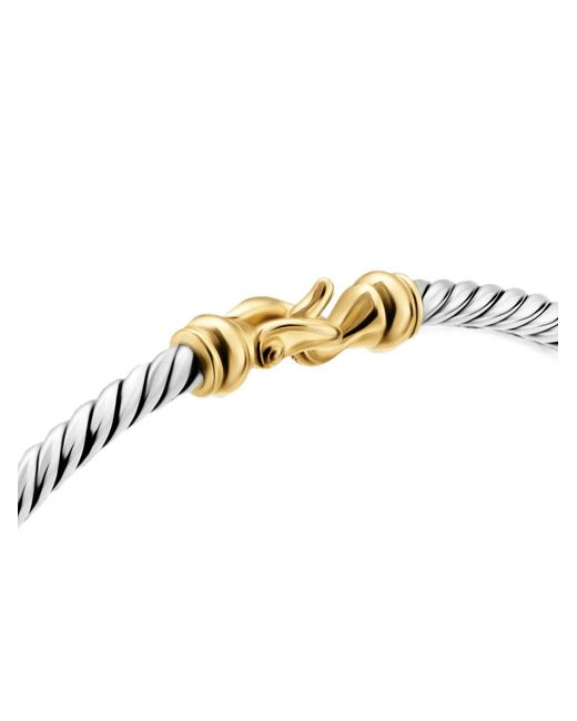 David Yurman White Cable Flex Buckle Bracelet