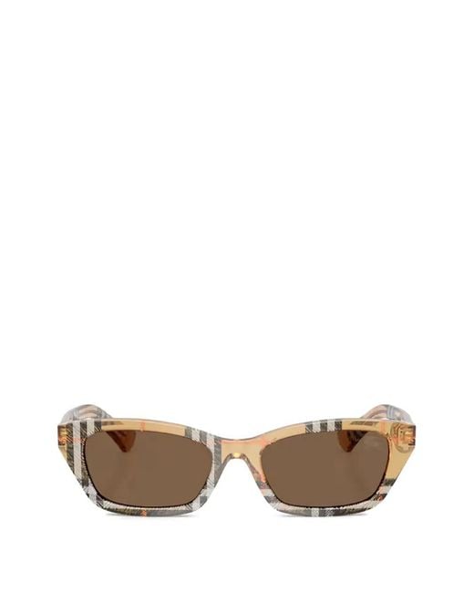 Burberry Natural Checked Sunglasses