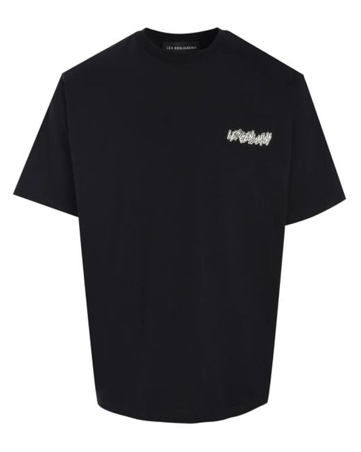 メンズ Les Benjamins グラフィック Tシャツ Black