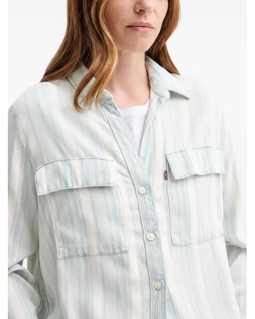 Levi's Gray Doreen Hemd Mit Logo-Patch