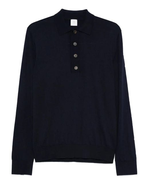 Eleventy Poloshirt Met Lange Mouwen in het Blue voor heren
