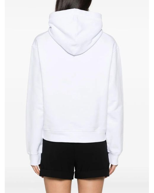 DSquared² White Cool Fit Cotton Hoodie