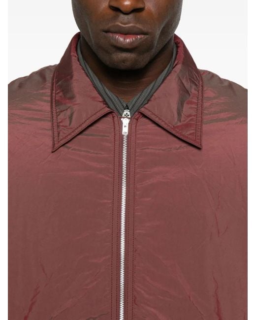 Our Legacy Red Zip-Fastening Pocket Jacket for men