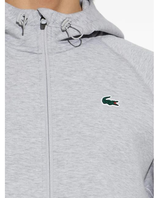 Lacoste Gray Zip-Up Hoodie for men