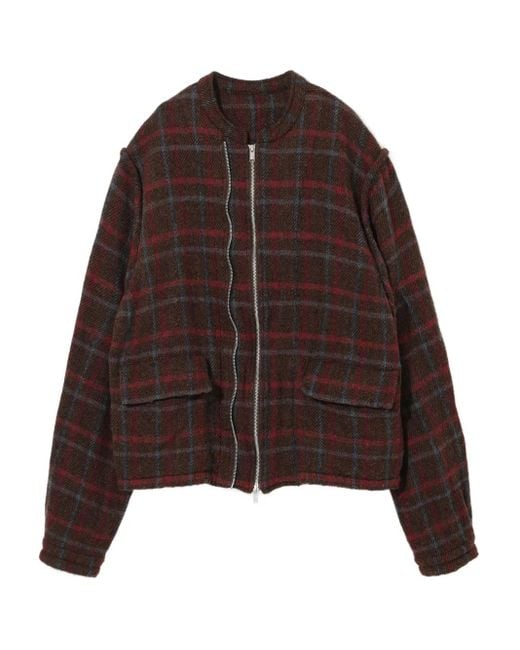 Chaqueta con cremallera Undercover de hombre de color Brown