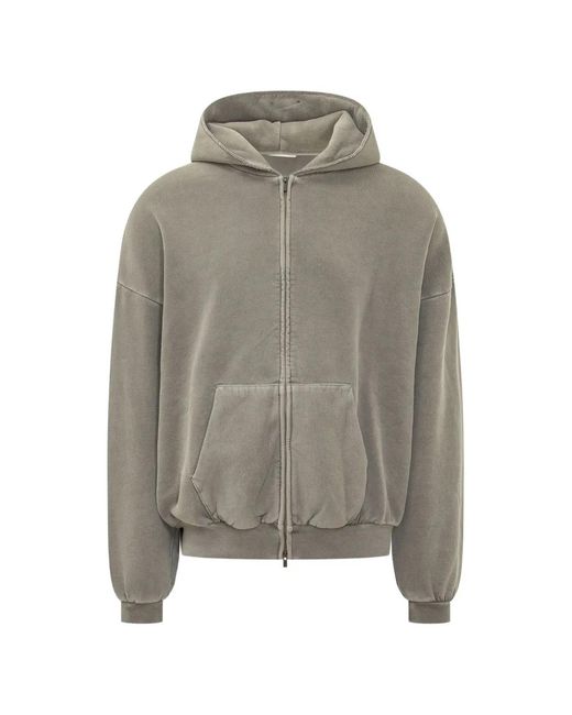 Fear Of God Gray 90S Zip-Up Hoodie for men