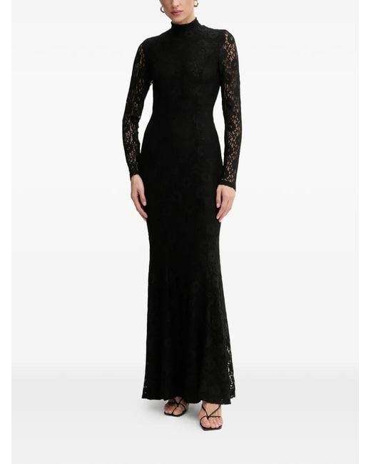 Bardot Black Harlyn All-Over-Lace Maxi Dress