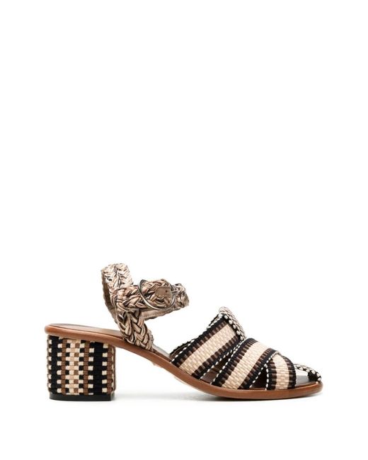 Amambaih White Dita Heeled Sandals