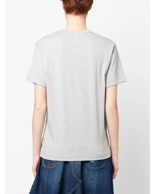 Comme des Garçons White Short-Sleeve Cotton T-Shirt