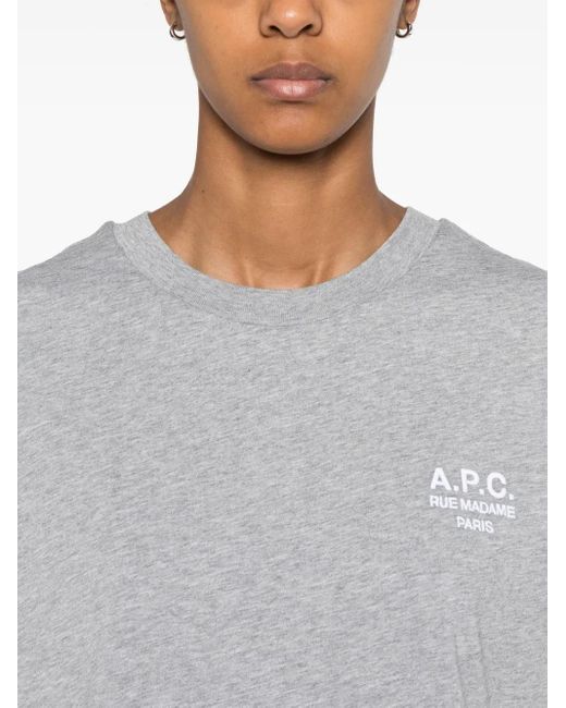 A.P.C. Boxy Rue Madame Tシャツ Gray