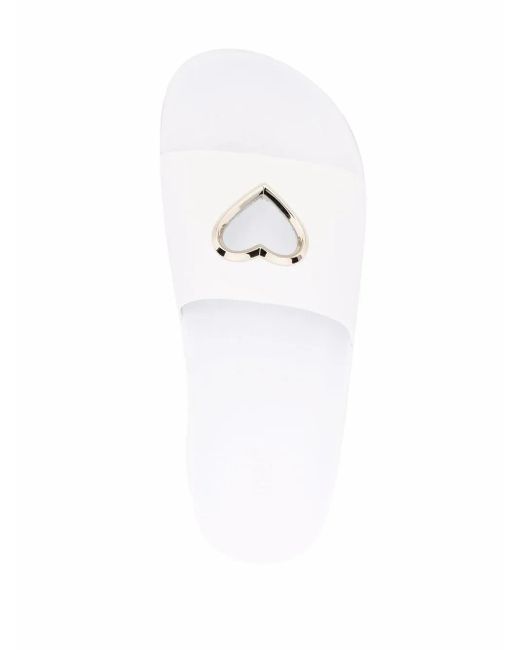 Red(v) White Heart Plaque Slides