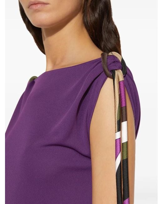 Emilio Pucci Purple Langes Kleid