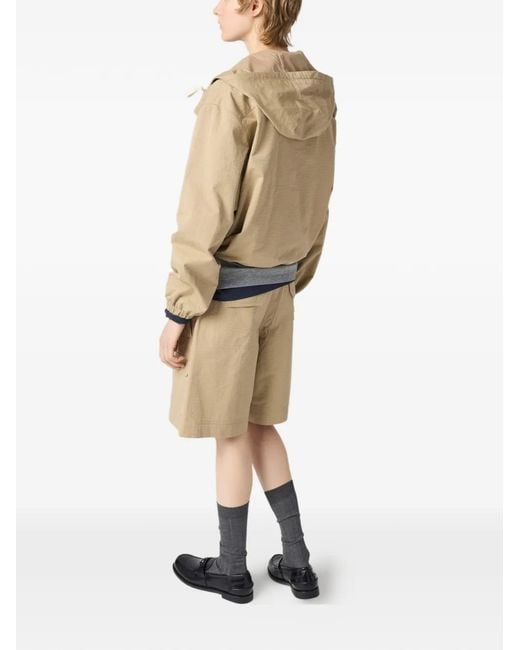 Miu Miu Natural Ripstop Blouson Jacket