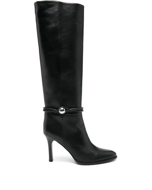 Isabel Marant Ieva Button High Boots Black