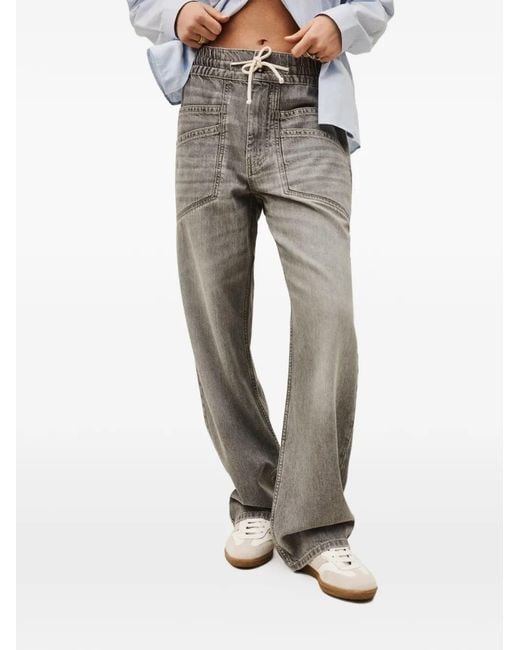 Ba&sh Gray Drawstring Trousers