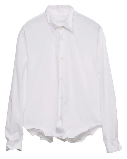 Prada Klassisches Hemd in White für Herren