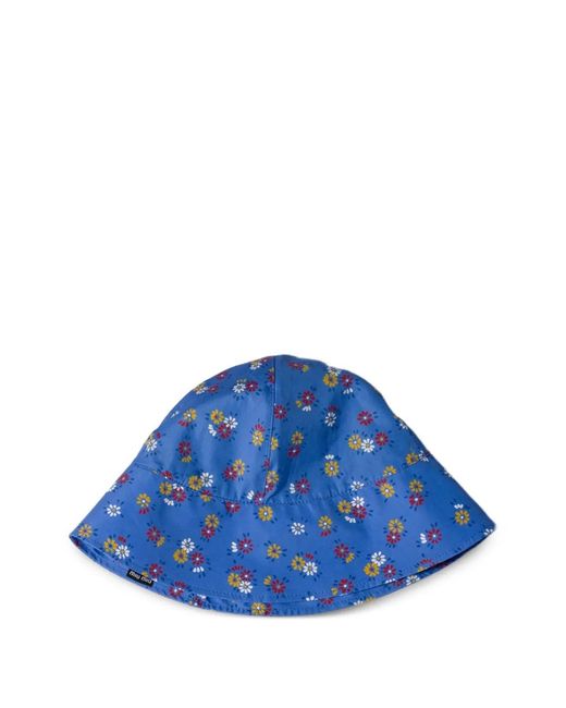 Miu Miu Blue Poplin Bucket Hat
